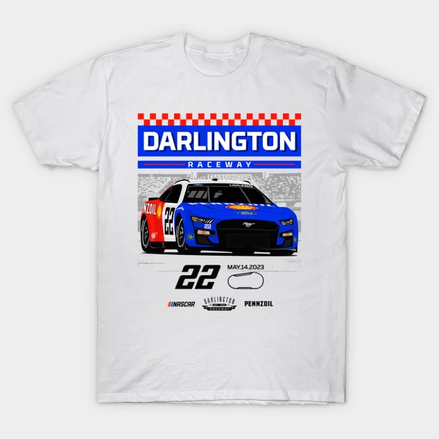 Joey Logano Throwback T-Shirt by stevenmsparks